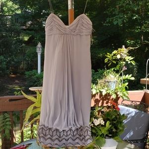 COPY - J. Mendel Paris Gray Silk Cocktail Dress Size 4